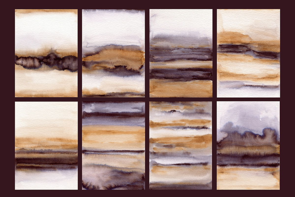 Hazy Lands Watercolor Art Textures, a Texture Graphic by Marmoris.Arts (Photo 4 of 17)