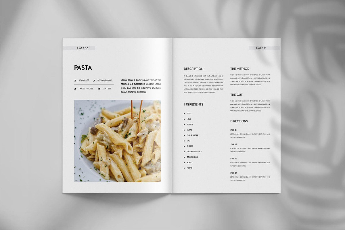 Recipe cookbook layout template, a Brochure Template by Tanmoy Topu (Photo 6 of 7)