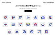 Aviation and Air Travel Icons, an Icon by Wencory (Thumbnail 2 of 2)