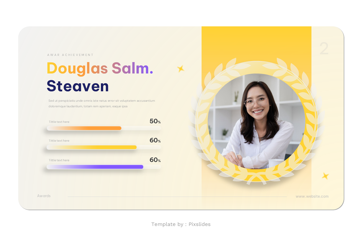 Awards and Achievement PowerPoint, a Presentation Template by Pixslides (Photo 3 of 7)