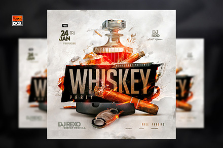 Flyer Whiskey Party, a Flyer Template by MonkeyBOX