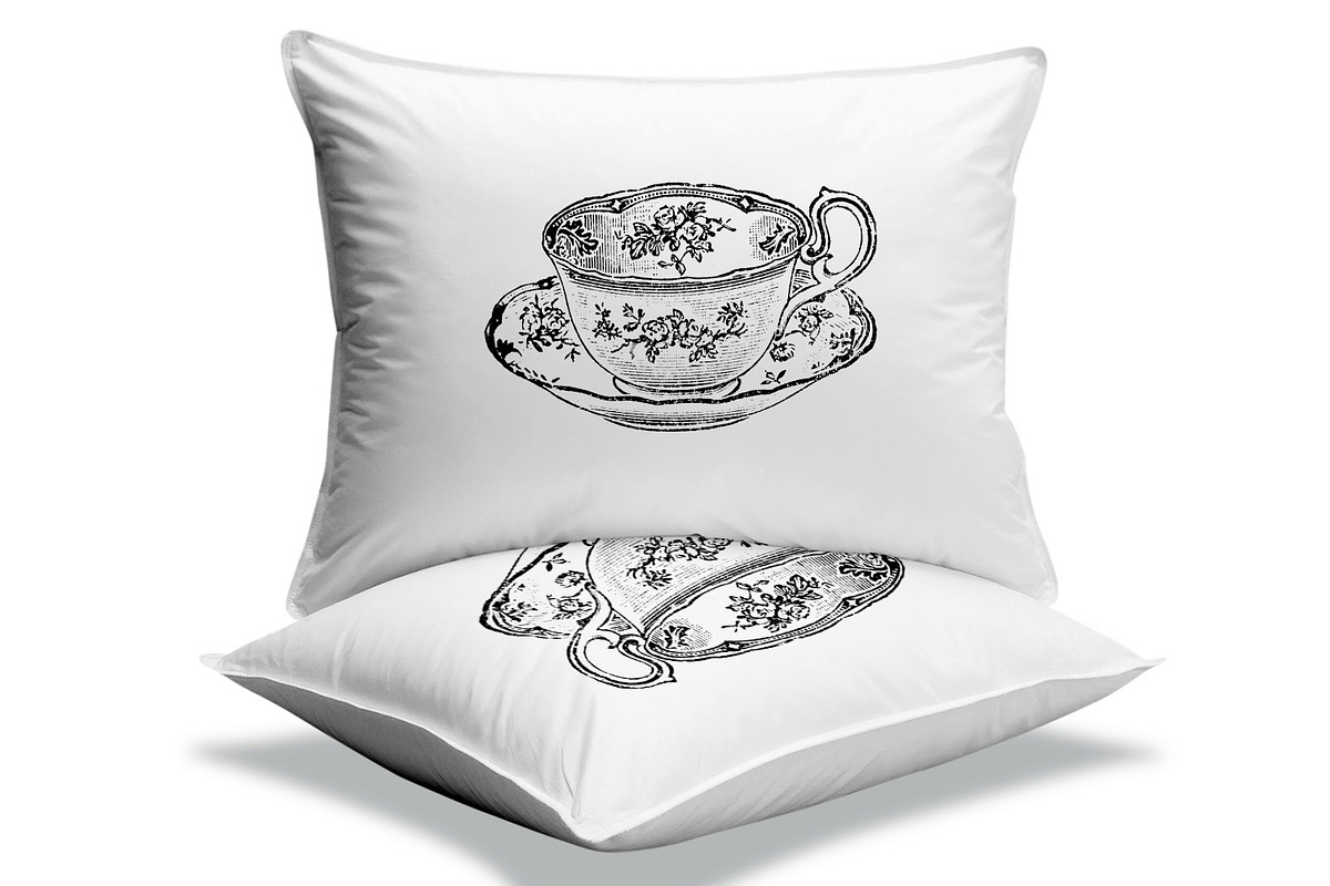 Sheet Transfer to Fabric - Teacup, a Print Template by Kseniya-Omega (Photo 2 of 3)