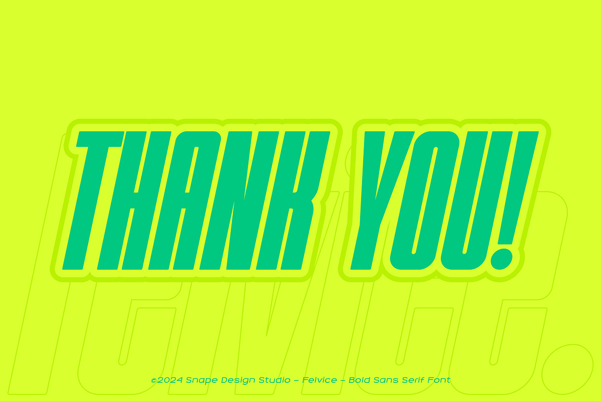 Felvice - The Bold Font, a Sans Serif Font by Snape Design Studio (Photo 12 of 12)