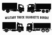 Military Truck Silhouette Vector Set, a Person Illustration by Gfx Expert Team (Thumbnail 2 of 3)