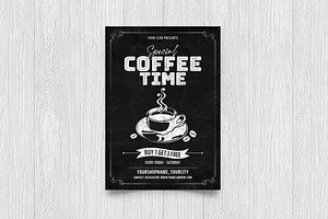 Coffee Chalkboard Flyer, a Flyer Template by DesignWorkz