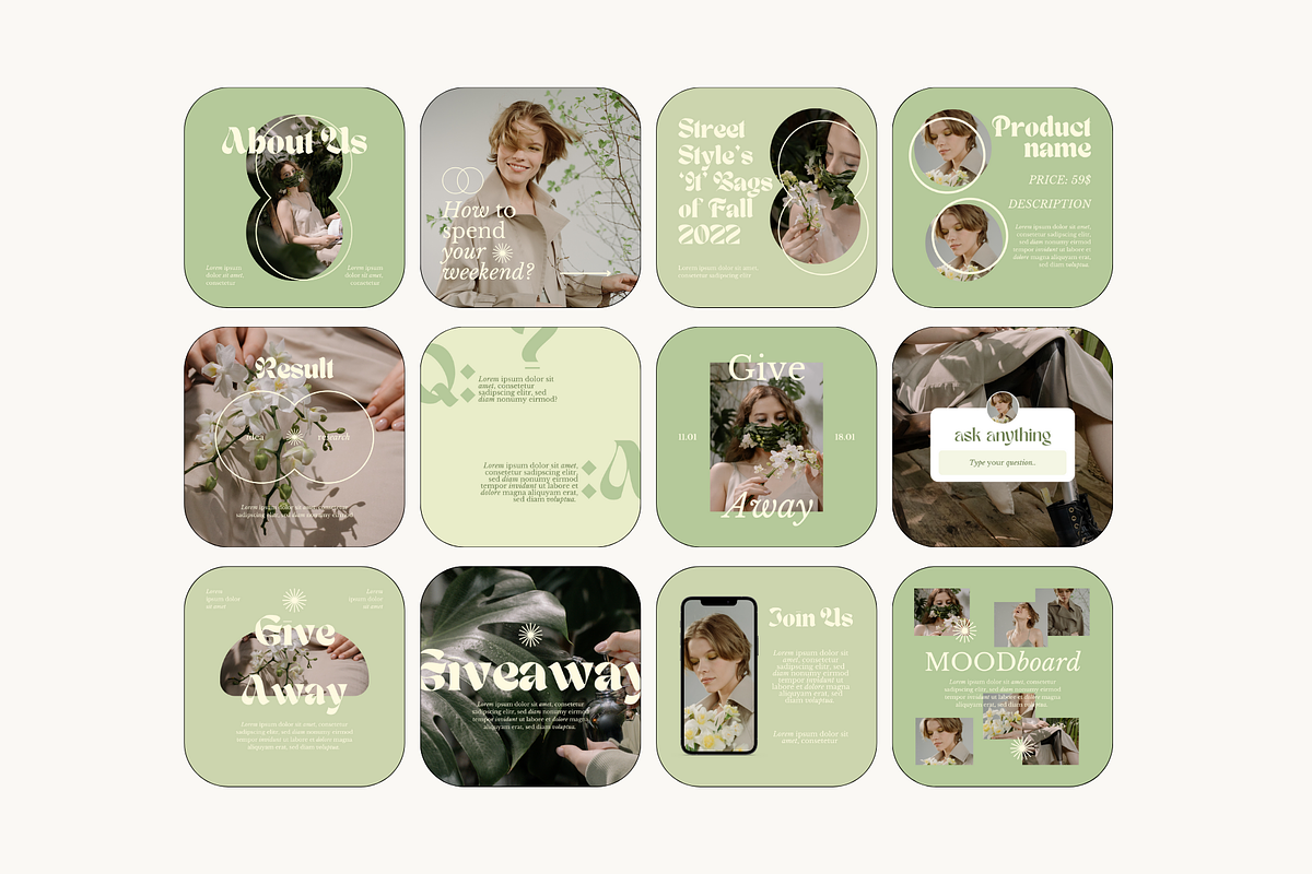Olive Social Media Pack, a Social Media Template by marmaries (Photo 5 of 13)