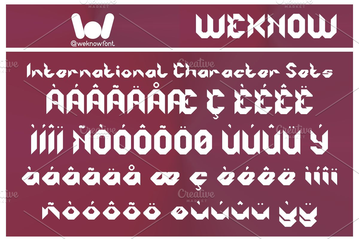 Robotic System font, a Font by weknow (Photo 7 of 8)