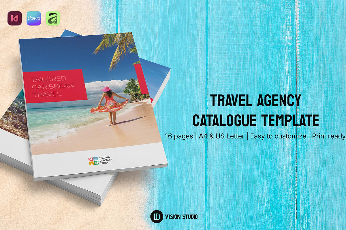 Travel Template Canva InDesign, a Brochure Template by ID Vision Studio (Photo 1 of 16)