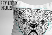 Puppy Calavera Tattoo Style Vector, an Illustration by BAD TASTE (Thumbnail 4 of 7)