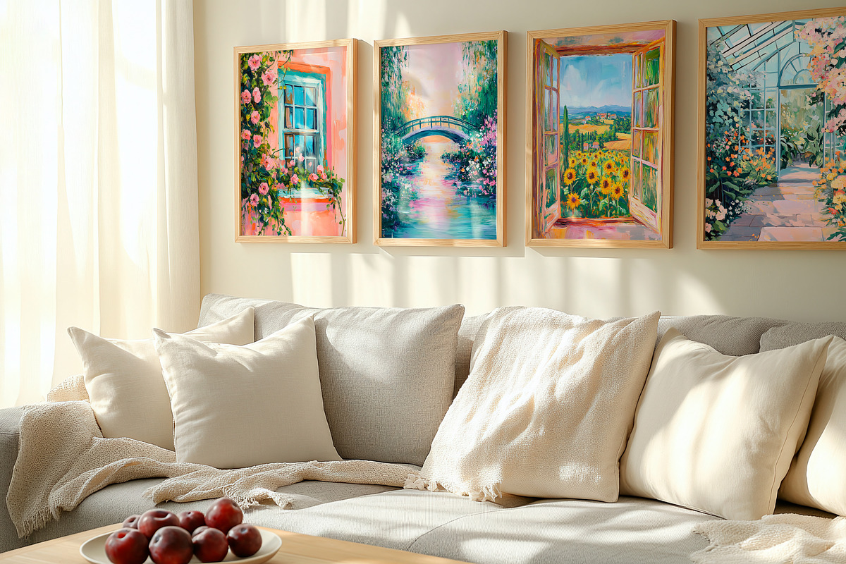 127 Spring Modern Prints Gallery, a Wallpaper Graphic by Feelsoul (Photo 4 of 13)