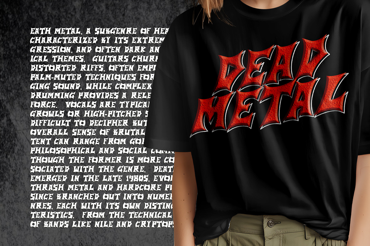 GoldFawn Metal Horror Blackletter, a Blackletter Font by dansdesign (Photo 10 of 12)