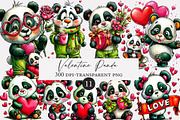 Valentine Panda clipart, an Illustration by Designworld (Thumbnail 1 of 3)