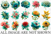 Watercolor Wildflower Clipart Bundle, an Illustration by Canvas Craft (Thumbnail 3 of 7)