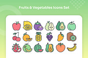 Fruit & Vegetable Icons Filled Line, an Icon by Kmg Design (Thumbnail 2 of 3)