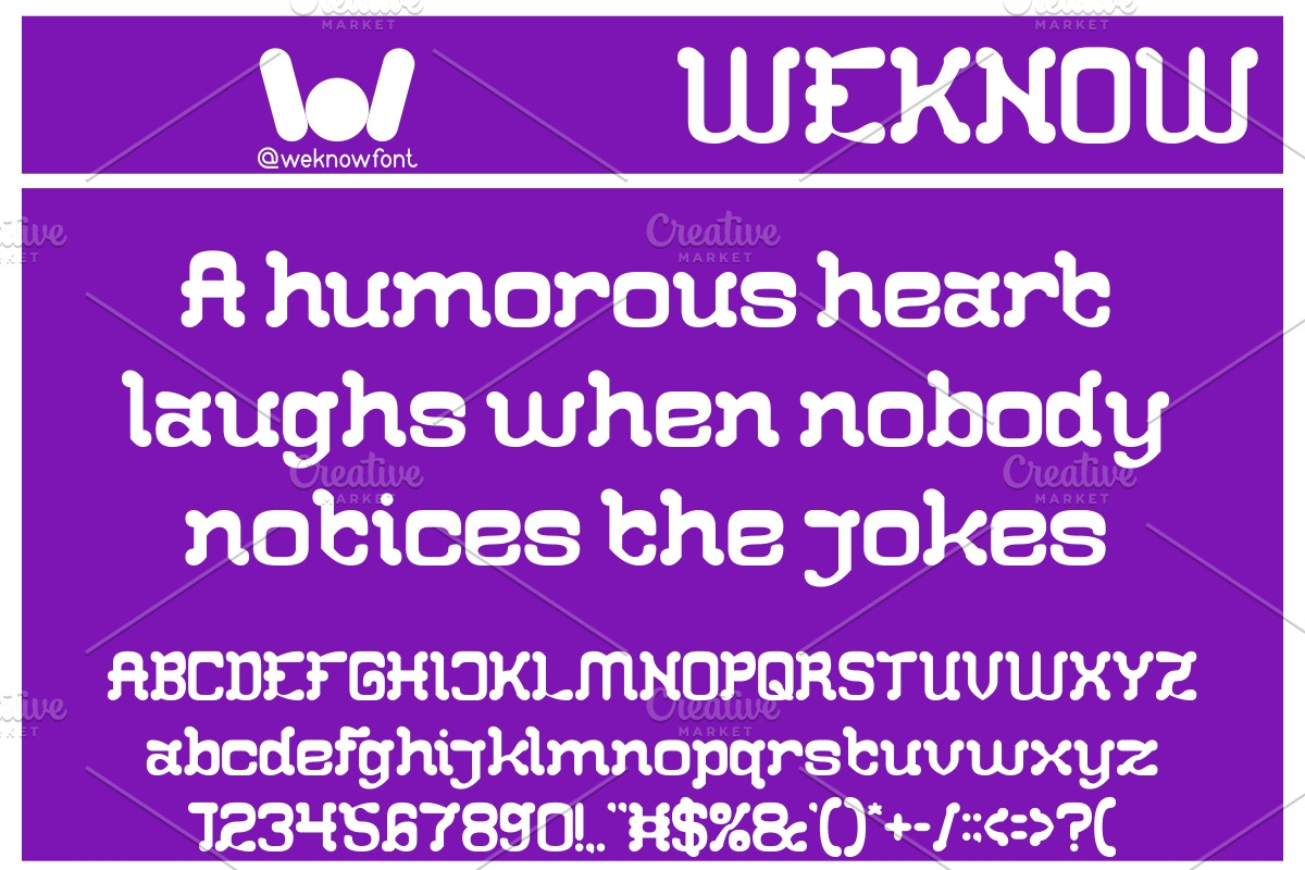 Hero of happiness font, a Font by weknow (Photo 3 of 8)
