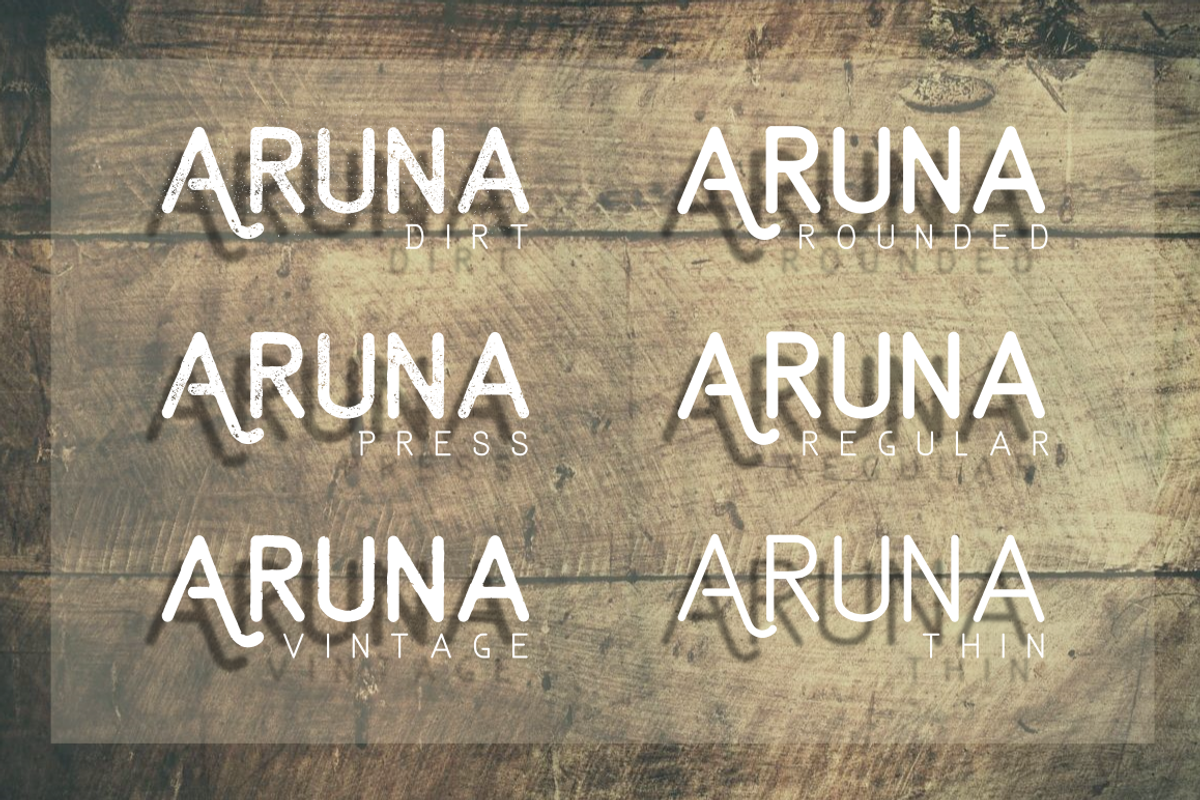 Aruna Typeface preview 3
