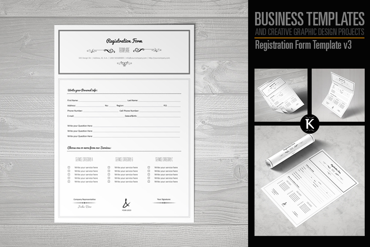 Registration Form Template v3, a Templates & Theme by Keboto