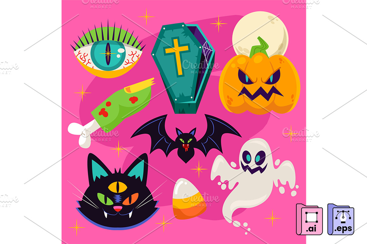 Halloween Elements Collection, an Object Graphic by MISS CHATZ (Photo 3 of 3)