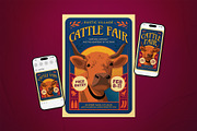 Cattle Fair Event Flyer Set, a Flyer Template by The Good Store (Thumbnail 1 of 2)