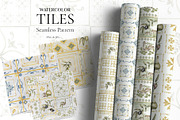 Watercolor Tiles Pattern Collection, a Pattern Graphic by MayaNavits (Thumbnail 12 of 13)