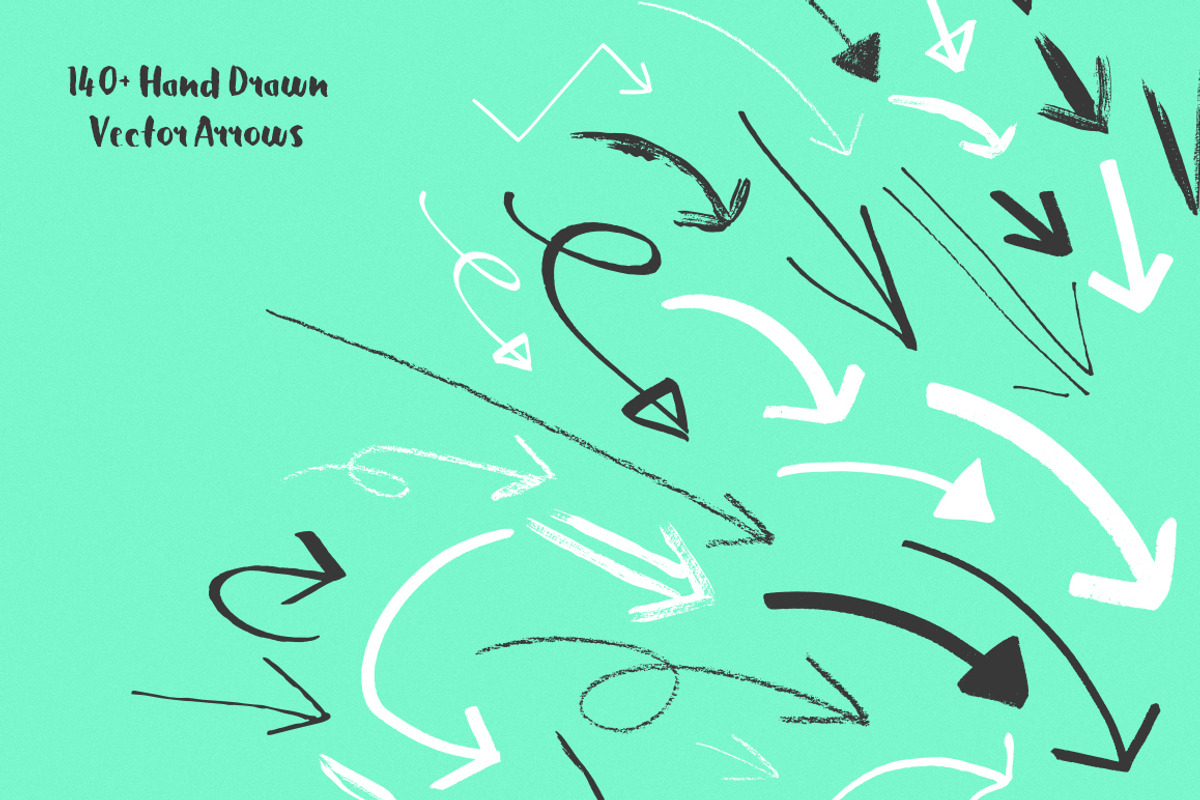 Handmade Vector Arrow Collection, an Object Graphic by Abbie May (Photo 2 of 5)
