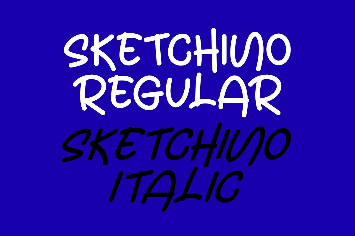 Sketchino, a Handwritten Font by Letterafa Studio (Photo 6 of 7)