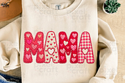 Retro Patchwork MAMA PNG, a Seasonal Illustration by Ink Gallery (Thumbnail 7 of 7)