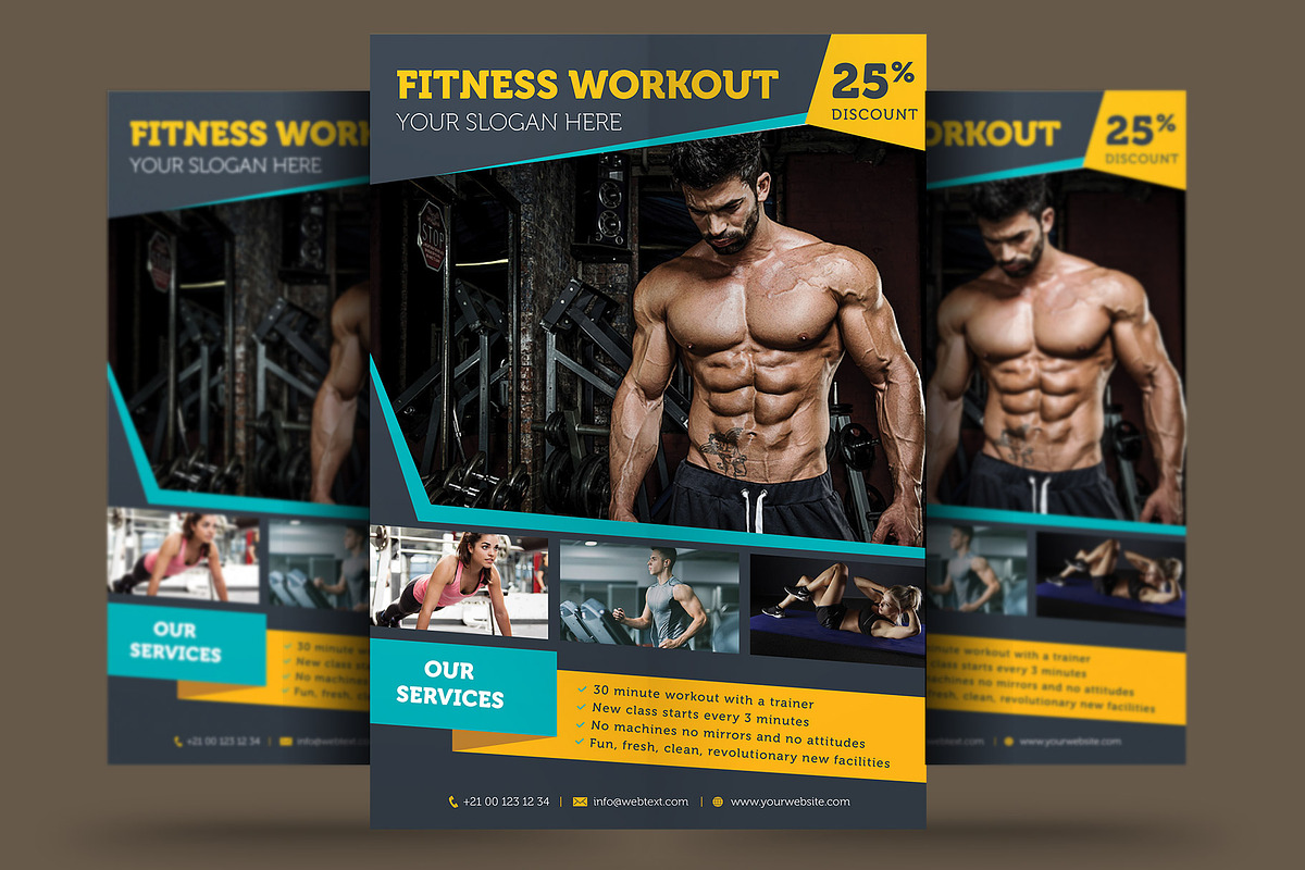 Fitness Center Flyer, a Flyer Template by Rafoz (Photo 1 of 4)