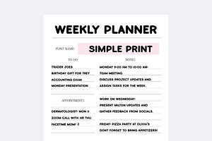 Essential Planner Font Bundle Vol. 2