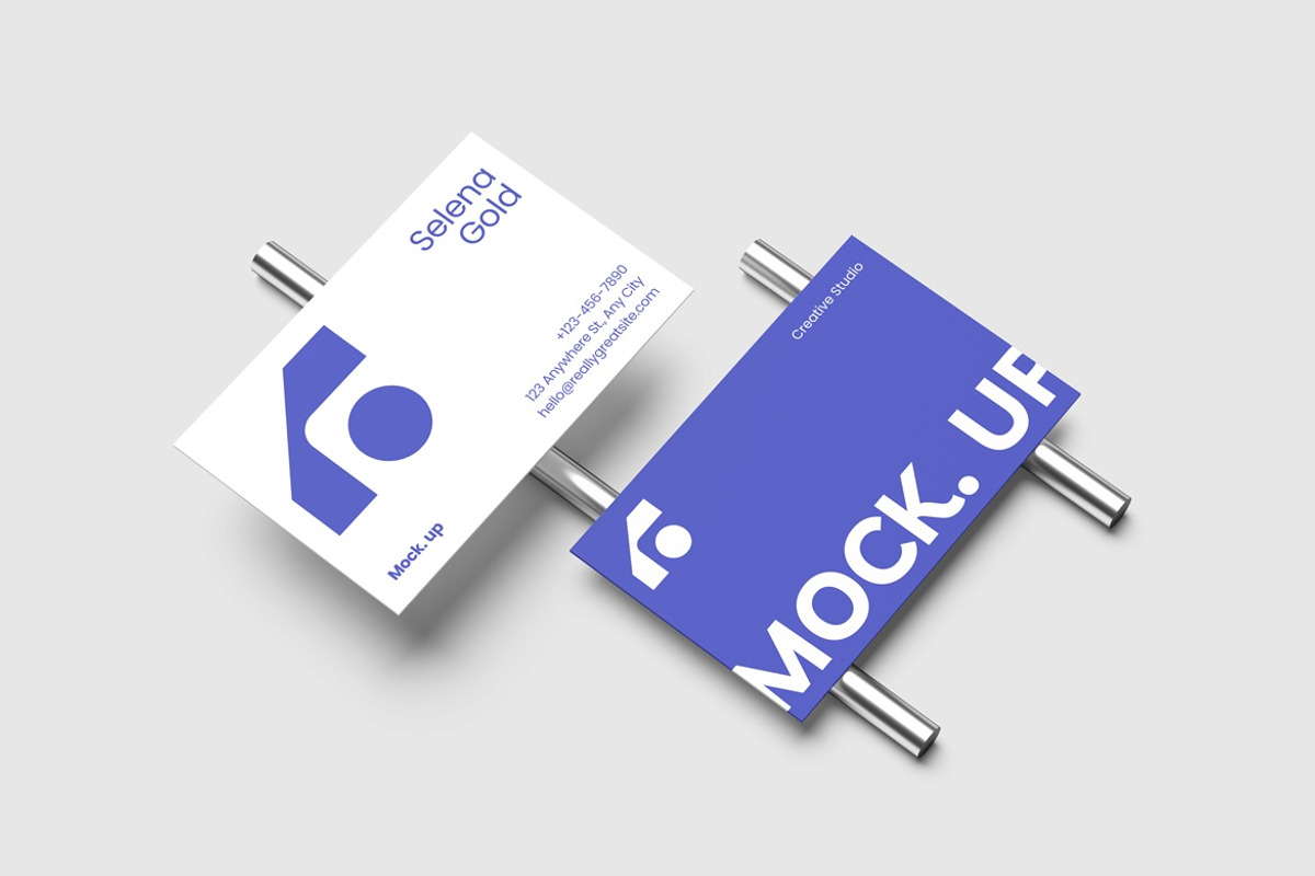 Realistic Business Card Mockup, an Advertising Mockup by Graphic Deal (Photo 4 of 6)