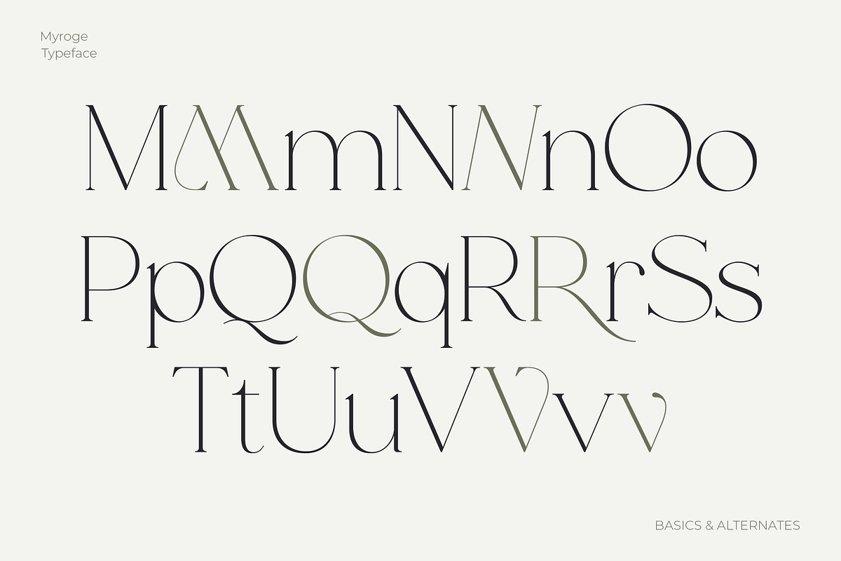 MYROGE elegant & stylish serif, a Serif Font by CarmineType (Photo 12 of 18)