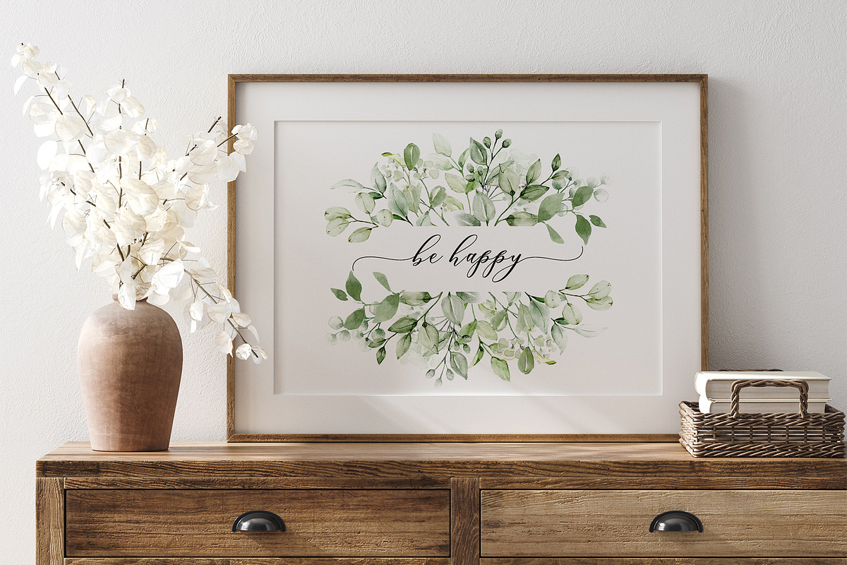 Leaves clipart set, Alphabet png., an Invitation Template by Larisa Maslova (Photo 5 of 13)