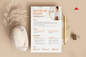 Creative Resume For Fashion Designer