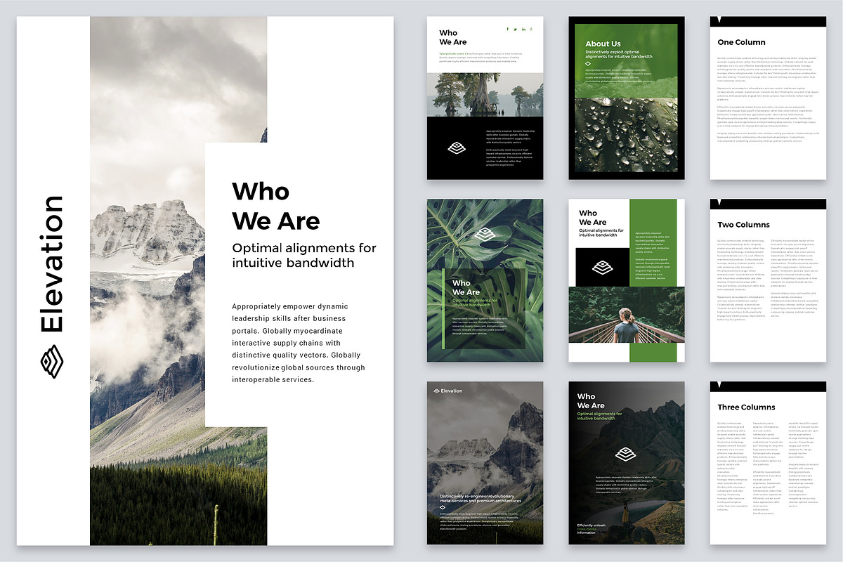 A4 Elevation Powerpoint Template, a Presentation Template by Reshapely (Photo 4 of 10)