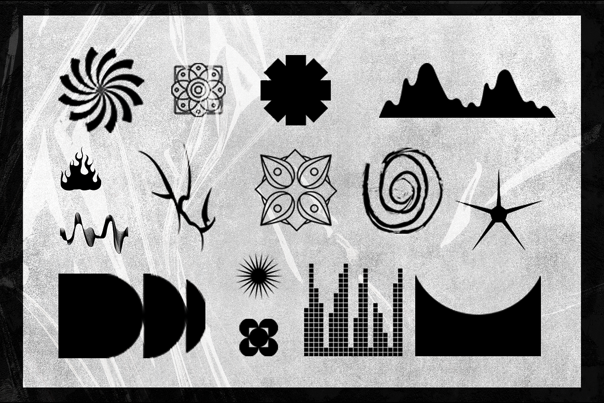Experimental Shape Pack VOL 1, an Object Graphic by Inviline.co (Photo 7 of 7)