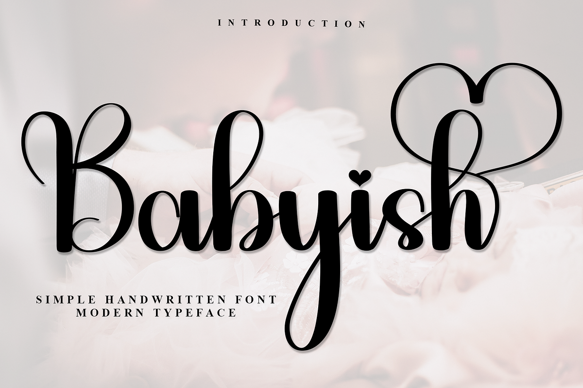 Babyish, a Handwritten Font by InermediaSTUDIO (Photo 1 of 7)