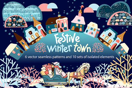 Festive Winter Town