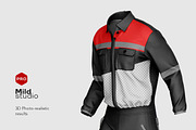 Worker Uniform With Pose Mockup, a Shirt Mockup by Mildstudio (Thumbnail 6 of 8)