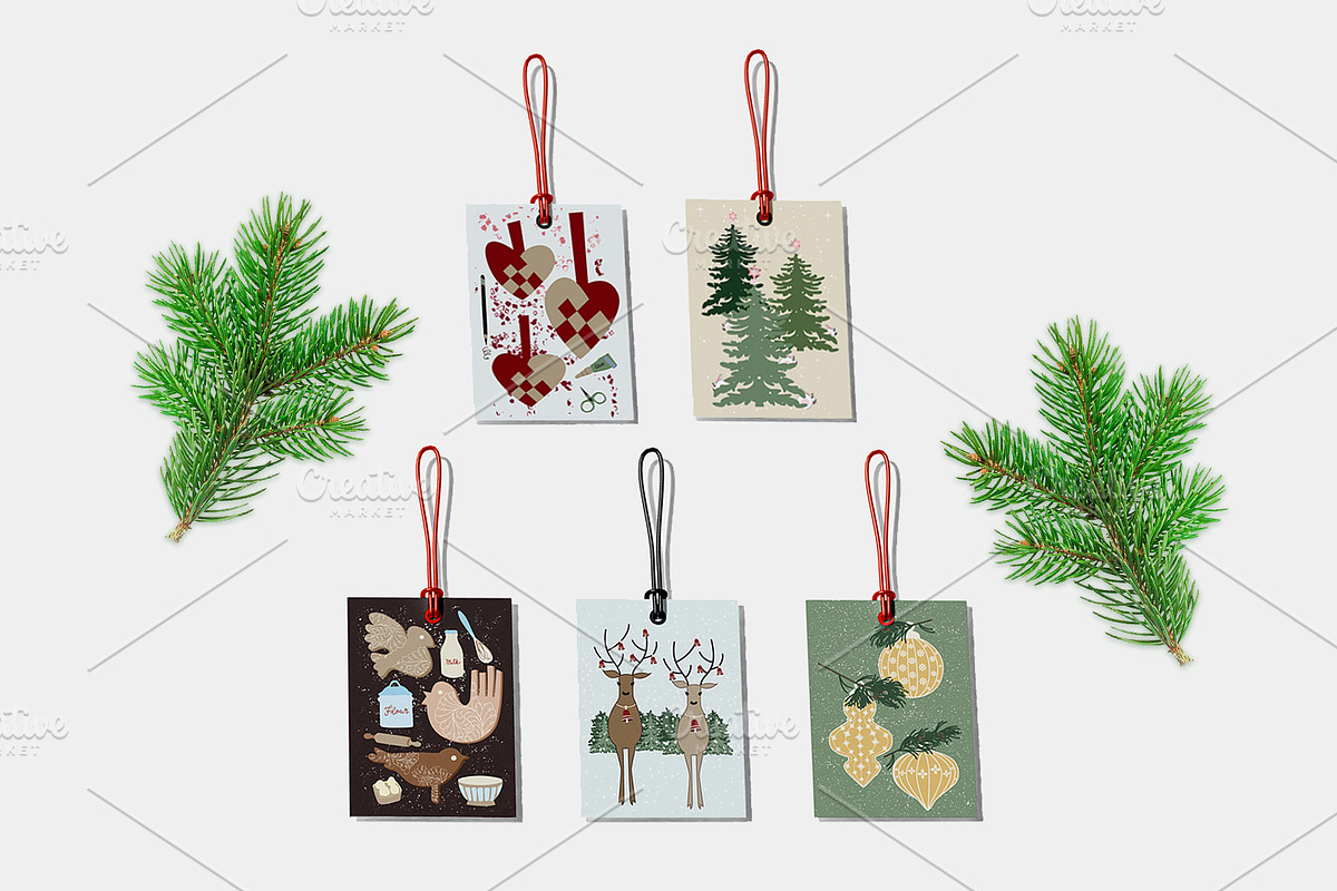 Christmas Cards & Hang Tags, a Card Template by PixelPencil (Photo 2 of 2)