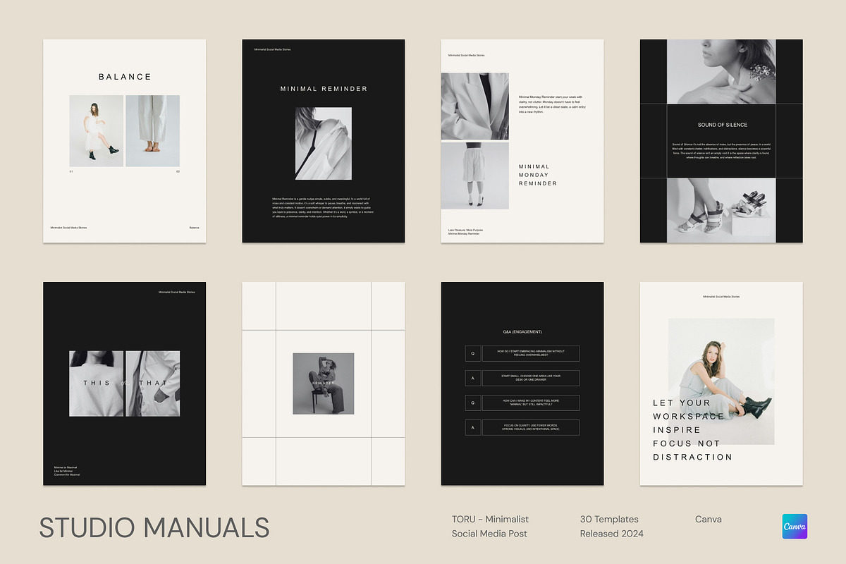 TORU – Minimalist Social Media Post, a Social Media Template by Studio Manuals (Photo 5 of 8)