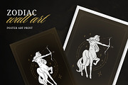Sagittarius Zodiac Wall Art, a Person Illustration by Vasya Kobelev (Thumbnail 1 of 7)
