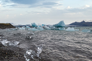 Jökulsárlón glacial lake, lagoon with ice blocks, Iceland. Si, a Nature Photo by YuriyB