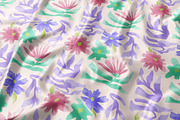 Applique Watercolor Floral Pattern, a Pattern Graphic by BAGIRA | Studio (Thumbnail 4 of 6)