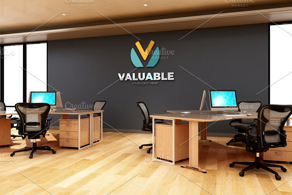 PSD Minimalist Office Logo Mockup, a Product Mockup by Ayy (Photo 20 of 23)