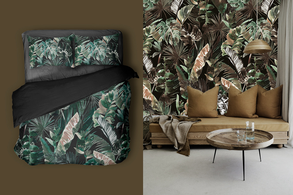 Tropical midnight patterns & motifs, a Pattern Graphic by Ivchenko design (Photo 8 of 8)
