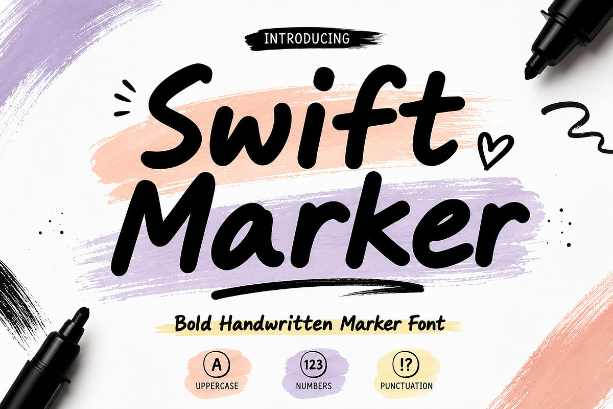 Swift Marker, a Handwritten Font by Wow Magic (Photo 3 of 5)