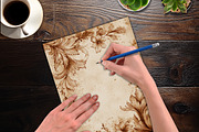 Heirloom Garden Papers Journal Page, a Background Graphic by V Design Creator (Thumbnail 4 of 13)