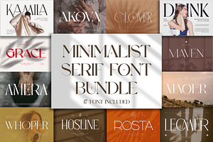 Minimalist Serif Font Bundle