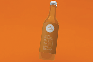 Juice Bottle Packaging Mockup, a Packaging Mockup by skybluecreative