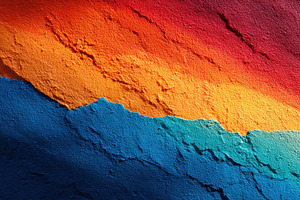 Vibrant abstract wall painting with stripes, a Background Photo by AlyaAnd